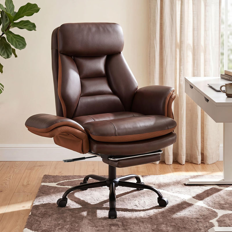 Giantex Big & Tall Office Chair with Adjustable Armrest