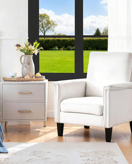 Giantex Modern Accent Chair Upholstered Armchair