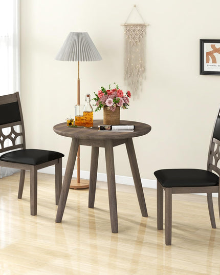 Giantex Wooden Dining Chairs, Farmhouse Armless Kitchen Chairs w/Padded Backrest & Seat