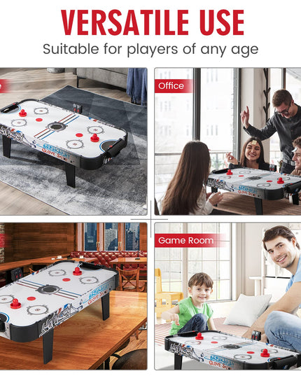 Giantex 42" Air Hockey Table, with 2 Pucks, 2 Pushers, LED Electronic Scoring