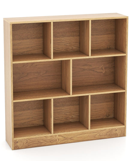 Giantex 8 Cube Bookcase, 4-Tier Freestanding Bookshelf w/ 8 Open Compartments, 2 Anti-Tipping Kits