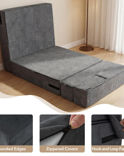 Giantex 4-in-1 Folding Sofa Bed Convertible Sleeper Chair for Adults