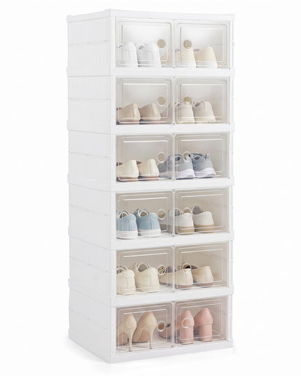 Giantex 6-Tier Folding Shoe Rack Organizer