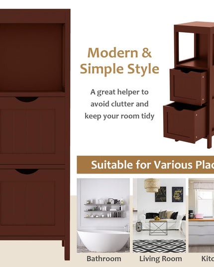 Giantex Bathroom Organizers and Storage Cabinet - Storage Organizer Rack Stand