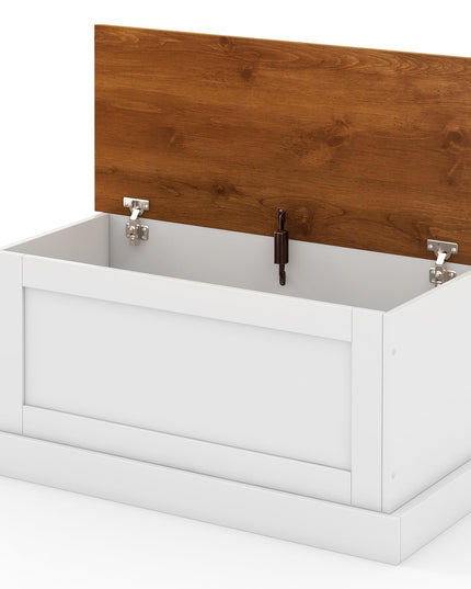 Giantex Storage Bench, 35.5” Storage Trunk with Safety Metal Hinge