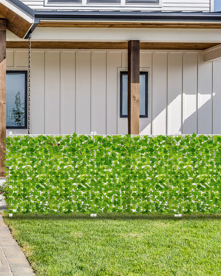 Giantex Artificial Ivy Privacy Fence 2 Pack - 120" x 40" Artificial Hedges Fence