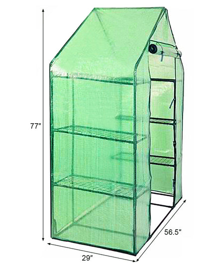Greenhouse Outdoor Large Walk-in Plant Green house for Plants (Green)