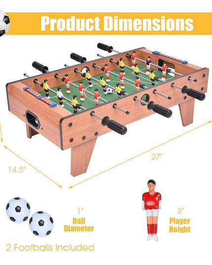 Giantex 48" Foosball Table, 8 Rods, 2 Balls and Score Keepers - Giantexus