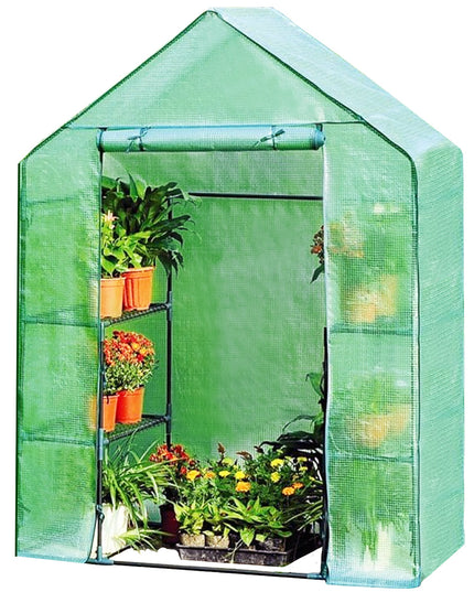 Greenhouse Outdoor Large Walk-in Plant Green house for Plants (Green)