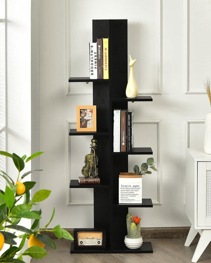 7-Tier Bookshelf, Multipurpose Storage Shelf 9.5 x 8 x 56 inches - Giantexus
