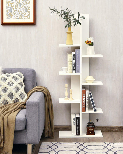 7-Tier Bookshelf, Multipurpose Storage Shelf 9.5 x 8 x 56 inches - Giantexus
