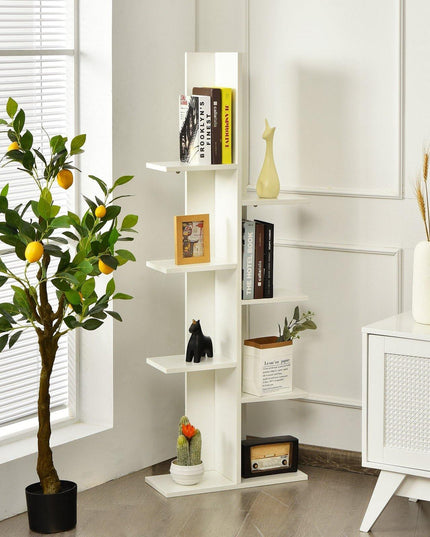 7-Tier Bookshelf, Multipurpose Storage Shelf 9.5 x 8 x 56 inches - Giantexus