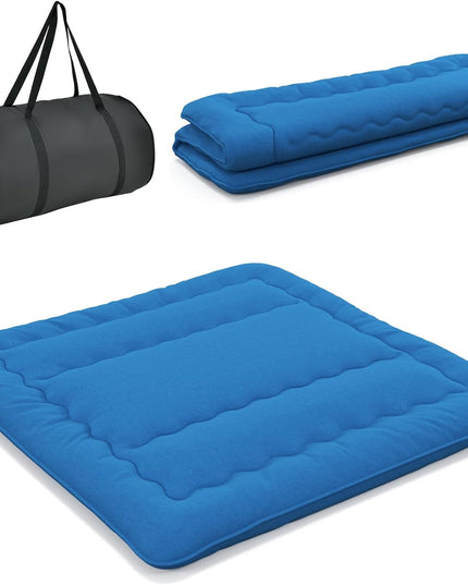 Giantex Japanese Floor Mattress Futon Mattress, Roll Up Mattress Tatami Mat with Washable Cover and Carry Bag