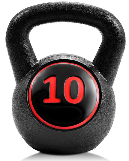 Giantex 3-Piece Kettlebell Weights Set, Weight Available 5,10,15 lbs????o?Black - Giantexus