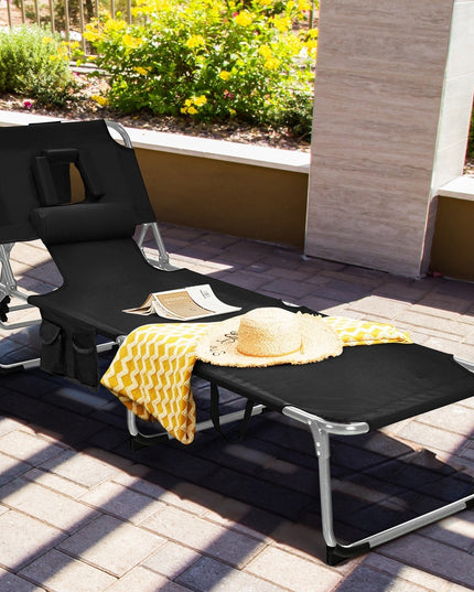 Beach Chaise Lounge Chair - Giantexus