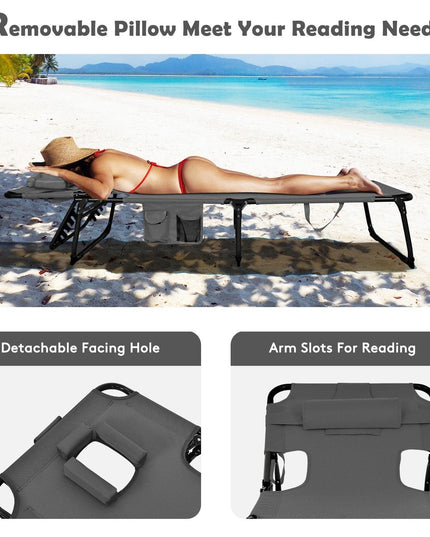 Beach Chaise Lounge Chair - Giantexus