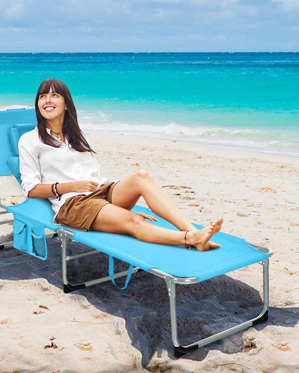 Beach Chaise Lounge Chair - Giantexus