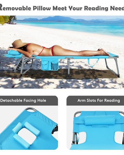Beach Chaise Lounge Chair - Giantexus