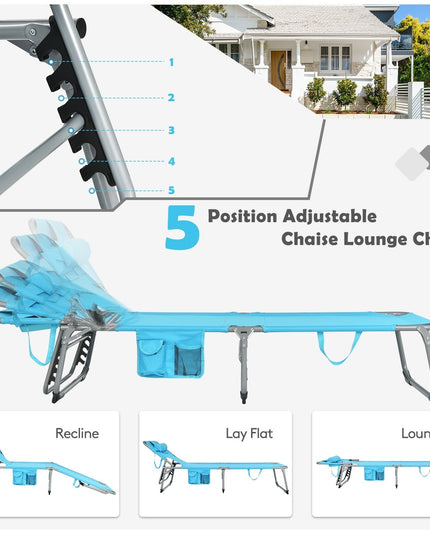 Beach Chaise Lounge Chair - Giantexus