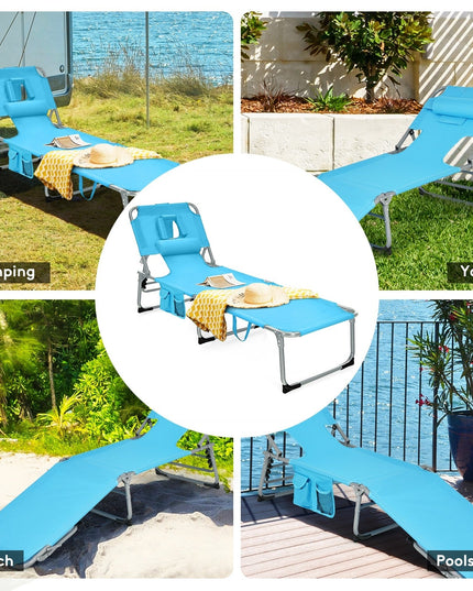 Beach Chaise Lounge Chair - Giantexus