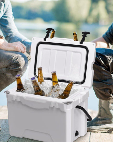 20 Quart Portable Cooler Ice Chest Outdoor Insulated Heavy Duty Cooler - Giantexus
