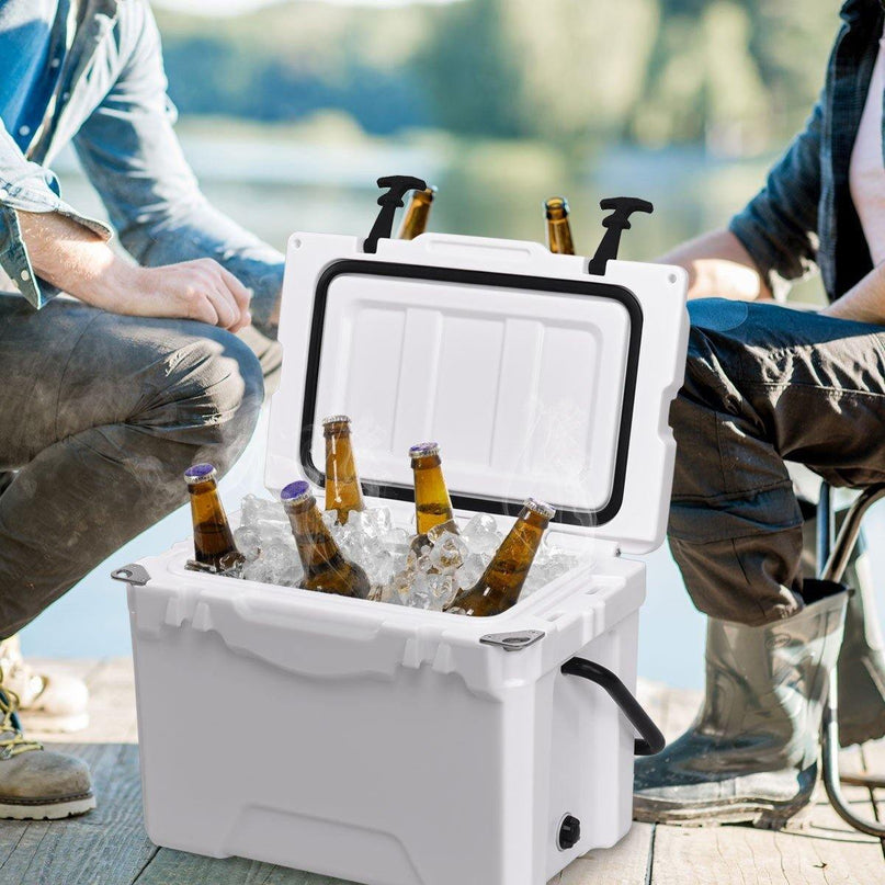20 Quart Portable Cooler Ice Chest Outdoor Insulated Heavy Duty Cooler - Giantexus