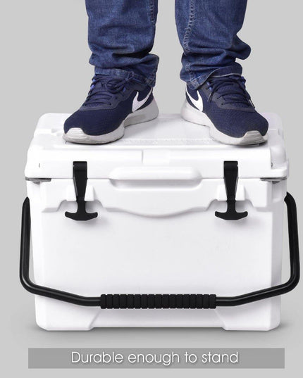 20 Quart Portable Cooler Ice Chest Outdoor Insulated Heavy Duty Cooler - Giantexus