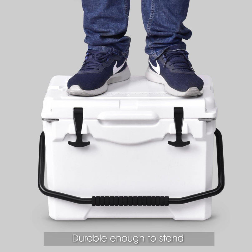 20 Quart Portable Cooler Ice Chest Outdoor Insulated Heavy Duty Cooler - Giantexus