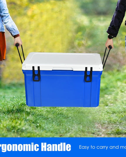 Giantex Portable Cooler, 3-4 Days Camping Ice Chest, 79/58 Quart