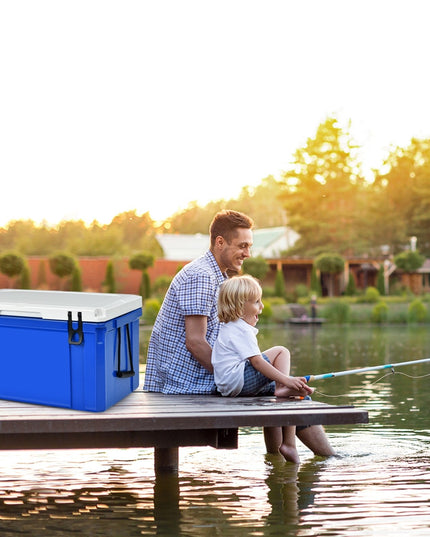 Giantex Portable Cooler, 3-4 Days Camping Ice Chest, 79/58 Quart