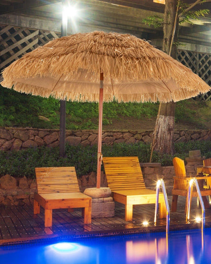 Giantex 6.5 Ft Thatched Patio Umbrella, Hawaiian Tiki Umbrella - Giantexus