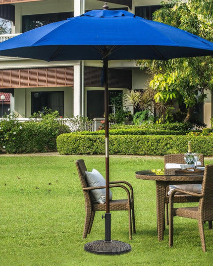 22 LBS Patio Umbrella Base, 18 Inch Round Outdoor Umbrella Stand - Giantexus