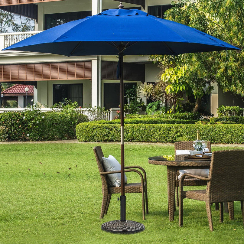 22 LBS Patio Umbrella Base, 18 Inch Round Outdoor Umbrella Stand - Giantexus