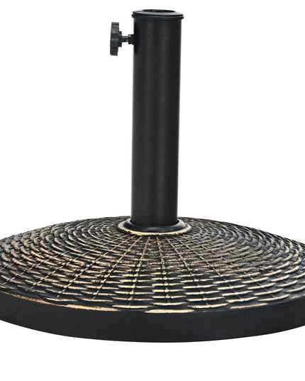 22 LBS Patio Umbrella Base, 18 Inch Round Outdoor Umbrella Stand - Giantexus