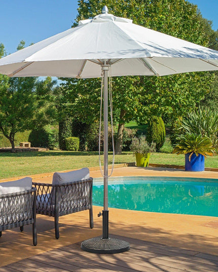 22 LBS Patio Umbrella Base, 18 Inch Round Outdoor Umbrella Stand - Giantexus