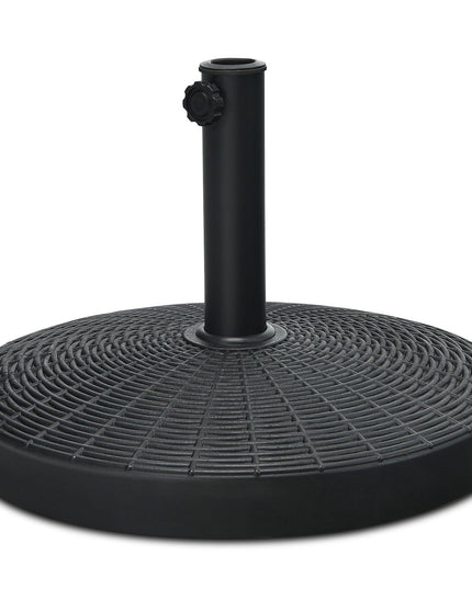 49 LBS Patio Umbrella Stand Black - Giantexus