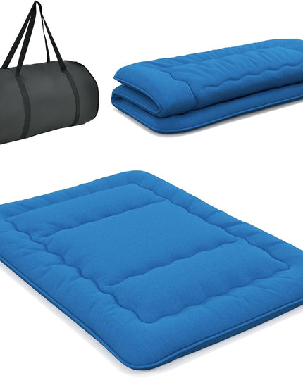 Giantex Japanese Floor Mattress Futon Mattress, Roll Up Mattress Tatami Mat with Washable Cover and Carry Bag