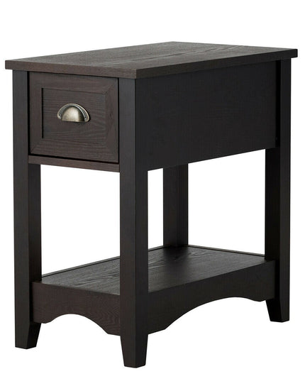 Chair Side End Table with Drawer - Giantexus