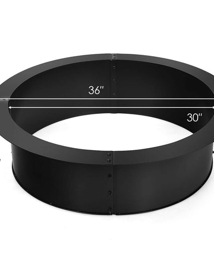 Fire Ring Heavy Duty Thick Solid Steel Fire Pit Liner