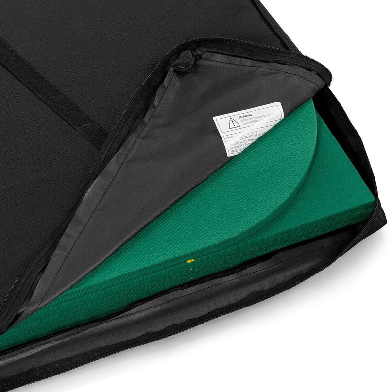 8 Player Poker Table Top, 80"x36" Folding Poker Table Top w/ Storage Bag (Green) - Giantexus