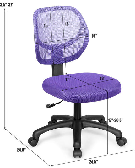 Kids Desk Chair, Mesh Teens Computer Chair with Wheels