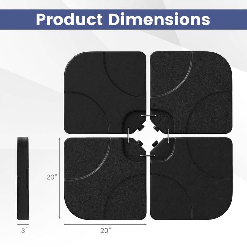 Umbrella Base Stand Patio Offset Square Base