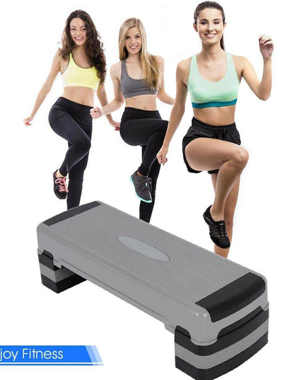 Giantex 35" Aerobic Step, Non-Slip Surface, Height-Adjustable 6" - 8" - 10" Step Aerobics Platform - Giantexus