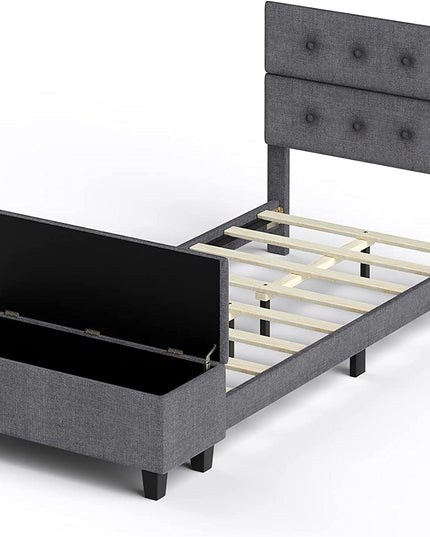 Bed Frame with Ottoman Storage - Giantex