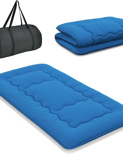 Giantex Japanese Floor Mattress Futon Mattress, Roll Up Mattress Tatami Mat with Washable Cover and Carry Bag