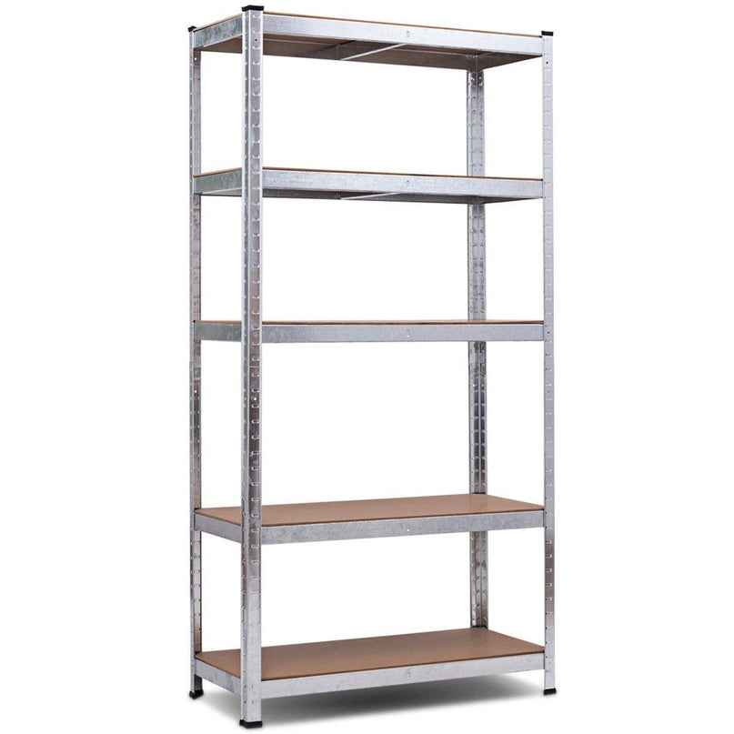 Giantex Shelving Rack Storage Shelf Steel Garage Utility Rack 5-Shelf Adjustable Shelves